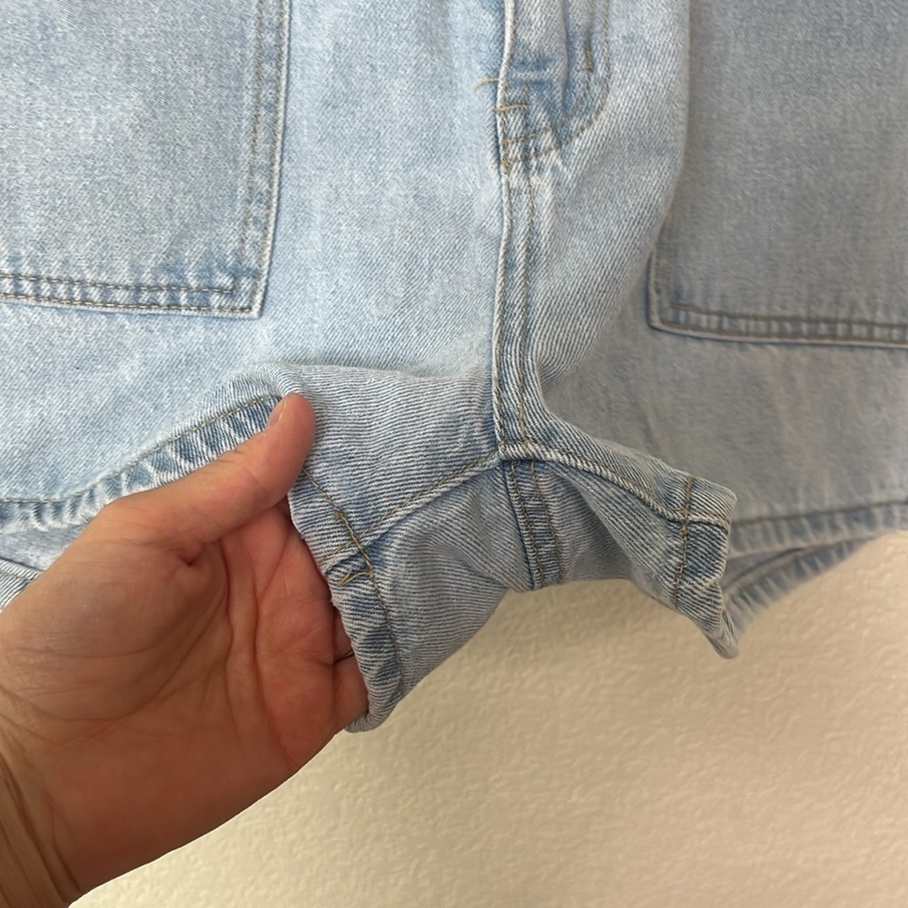Flying Angel USA Denim Shorts High Waisted Blue size 9 - Picture 4 of 9